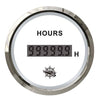 Digital hour counter white/glossy