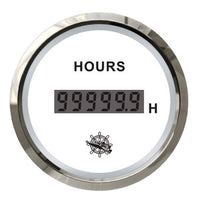 Digital hour counter white/glossy