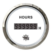 Digital hour counter white/glossy
