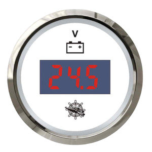 Digital voltmeter 8/32 V white/glossy