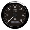 Revolution counter 0-6000 RPM black/black