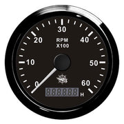 Revolution counter 0-6000 RPM black/black