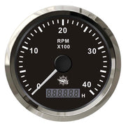 Revolution counter 0-4000 RPM black/glossy