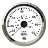Pitot speedometer 0-65 MPH white/glossy