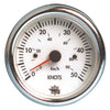 Guardian speedometer 0-50 knots white 12 V