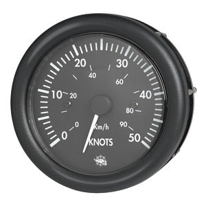 Guardian speedometer 0-50 knots black 12 V