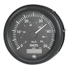 Guardian speedometer 0-50 knots black w/log 12V