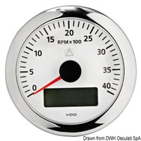 VDO ViewLine RPM counter 4000 RPM white