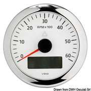 VDO ViewLine RPM counter 6000 RPM white