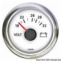 Voltometer 18/32V white