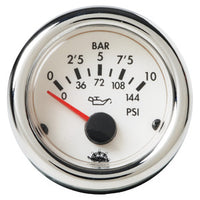 Guardian oil pressure gauge 0-10 bar white 12 V