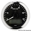 Revolution counter 5000 RPM black face & ring Osculati Veratron VDO