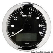 Revolution counter 7000 RPM black