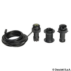 Transducer w/extractible screw for sumlog