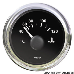 Water thermometer black