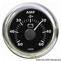 Ammeter black-60 A +60 A