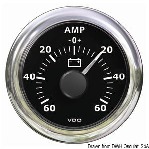 Ammeter black-60 A +60 A