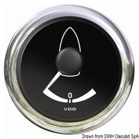 VDO rudder angle indicator black