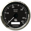 Speedometer w/GPS compass black/glossy