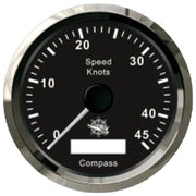 Speedometer w/GPS compass black/glossy