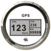 Speedometer compass mile counter GPS white/glossy
