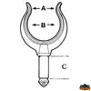 Rowlock diameter 18 mm - Gambo Ø mm 18 - Materiale Ivory Delrin - At 45 mm - B mm58 - C mm								

								45 [R3050000]