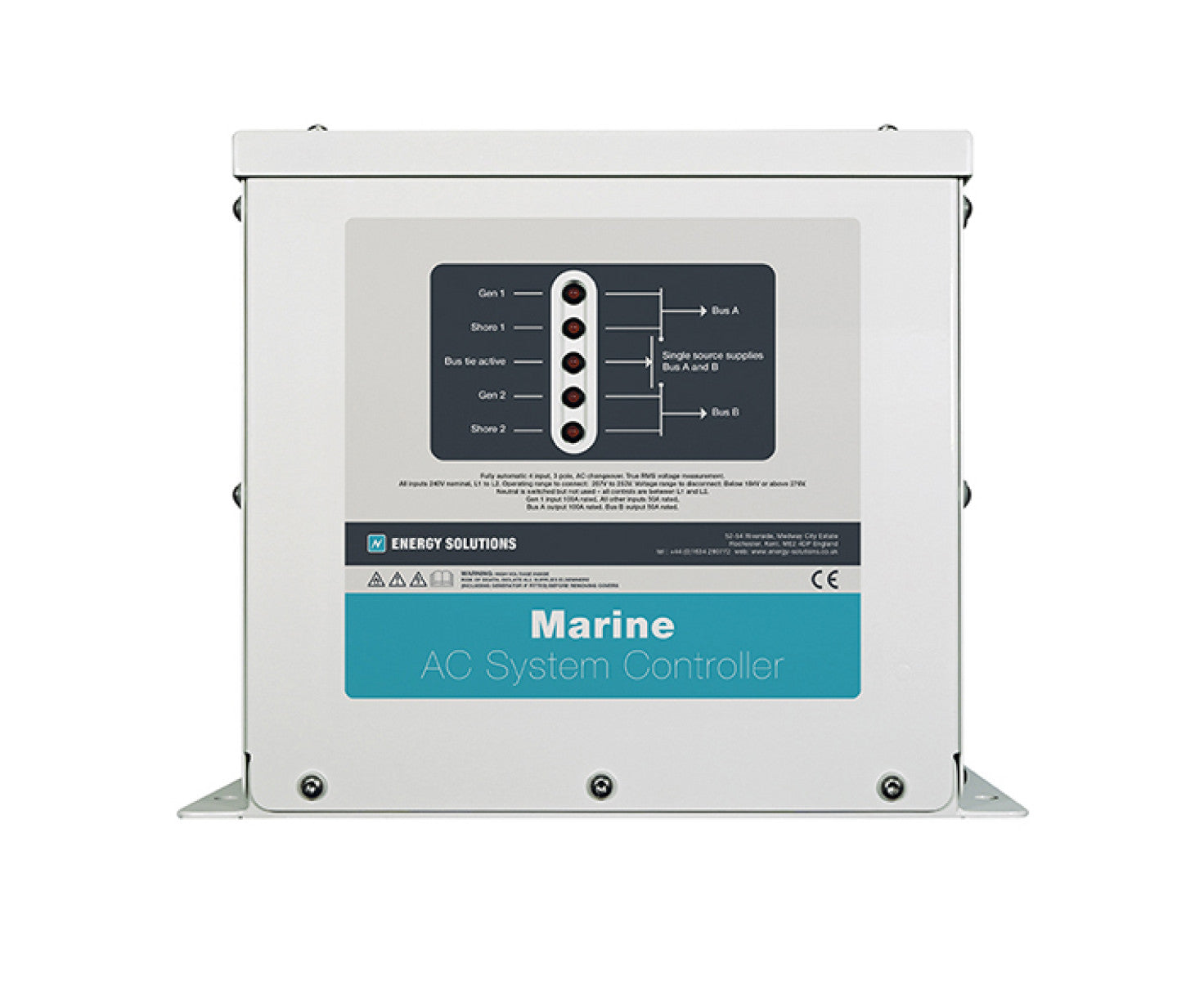 AC System Controller for 2x Gen and 2x Shore Supplies
