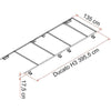Fiamma Roof Rail Ducato H3 - RHD (05808-04-)