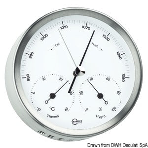 Barigo Steel baro/thermo/hygrometer
