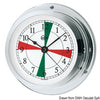 Barigo Star quartz clock w/ radiosectors chr.brass