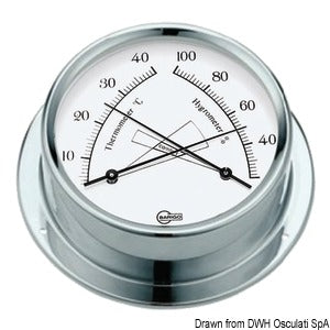 Barigo Regatta white hygro-thermometer