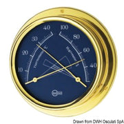 Barigo Regatta blue hygro-thermometer