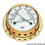 Barigo Tempo S polished hygro-thermometer