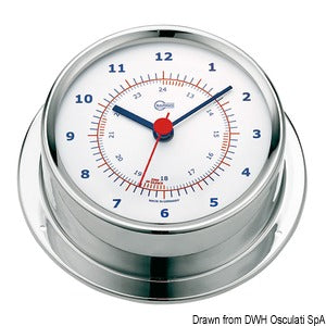 Barigo Sky clock polished SS/white