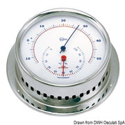 Barigo Sky Hygro-thermometer polished SS/white