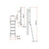 Fiamma Deluxe 5D Folding Ladder (35cm Wide)