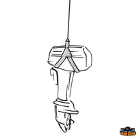 Power lift-outboard engine lifting harness with upper handle - Max capacity 50 kg [N0630050]