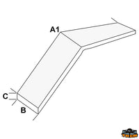 Folding gangway with wooden grating A1 230 cm - A1 cm 230 - A2 cm 115 - B 30 cm - C cm12 - D cm								

								25 - Max capacity 150 kg [S2100230]