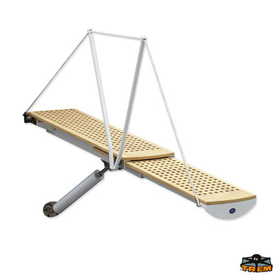 Telescopic electric gangway 12V with wooden grating floor Trem S2350200