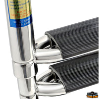 Telescopic ladder for the platform with large steps 4 - Steps 4 - Tube Ø mm 19/25/32/38 - Open length 1145 mm - Closed length mm395 [S1904395]