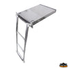 Retractable telescopic ladder 4 steps - Snap-on model - Steps 4 - Length A 1168 mm - Front panel mm390x86 [S3104330]