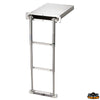 Retractable telescopic ladder 4 steps - Snap-on model - Steps 4 - Length A 1168 mm - Front panel mm390x86 [S3104330]