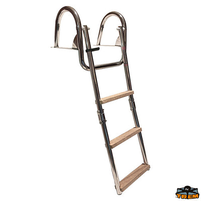 Boarding ladder with grabrail wooden steps Trem S1928004