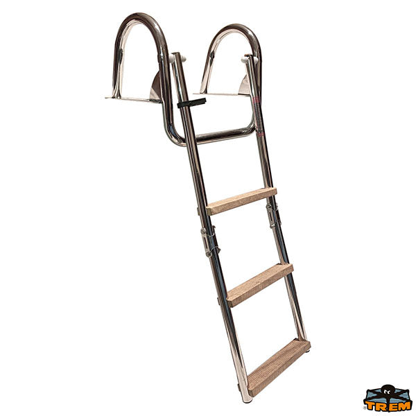 Boarding ladder with grabrail wooden steps Trem S1928004