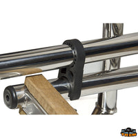 Boarding ladder with grabrail wooden steps 4 steps - Steps 1+3=4 - Standard ladder type - A Total width 360 mm - Step width mm280 [S1928004]