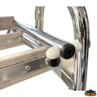 Boarding ladder with grabrail wooden steps 3 steps - Steps 1+2=3 - Standard ladder type - A Total width 360 mm - Step width mm280 [S1922003]