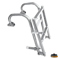 Foldable ladder with curved attachments 260x670 mm - Steps 3 - Width 260 mm - Length 670 mm - wheelbase mm240 [S1967003]