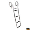 Retractable telescopic ladders with handles 3 steps black color - Article Black steps - Steps 3 - Tubes Ø 19/25/32 mm - Open length mm889 [S1980003]