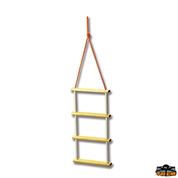 Temporary boarding ladder with wooden steps Trem S1609004