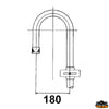 Boarding ladder 4 steps - Steps 4 - Ø Arm curvature 180 mm - Replacement foot S2000060 - Replacement step S2000300 [S0025004]